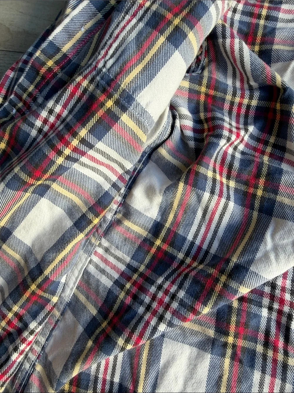 J. Crew Plaid Button-Down Shirt - Red, Navy & White